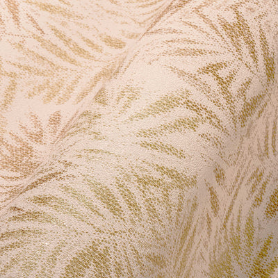 Флизелиновые  Обои с узором из блестящих листьев в розово-золотых тонах, 1374043 AS Creation