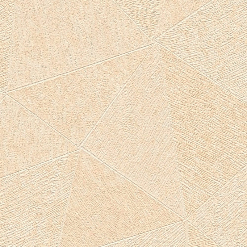 Flizelīna tapetes ar trīsstūrveida rakstu bēšā krāsā, 1374175 AS Creation