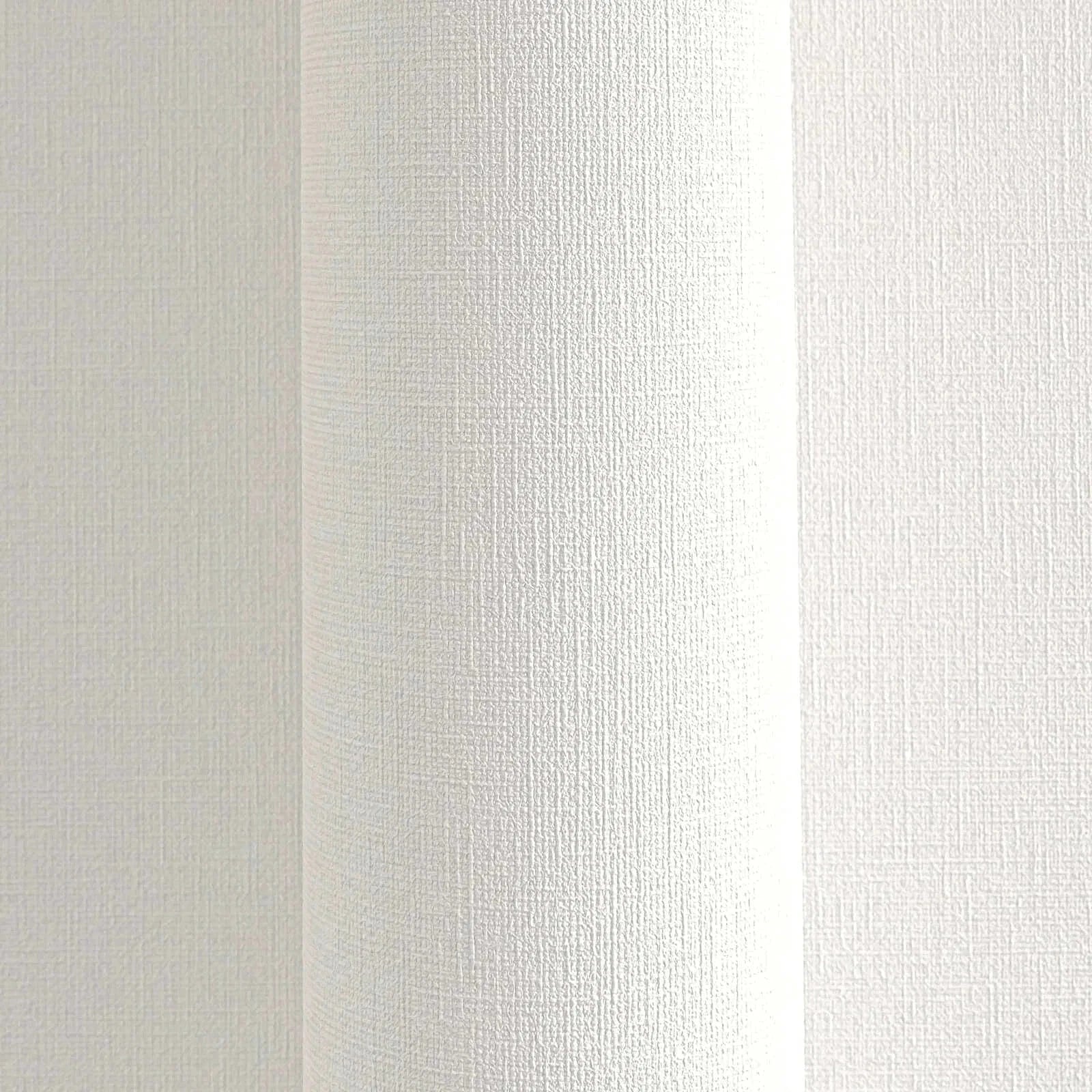 Flizelīna tapetes - auduma tekstūra baltā krāsā, 1415025 AS Creation