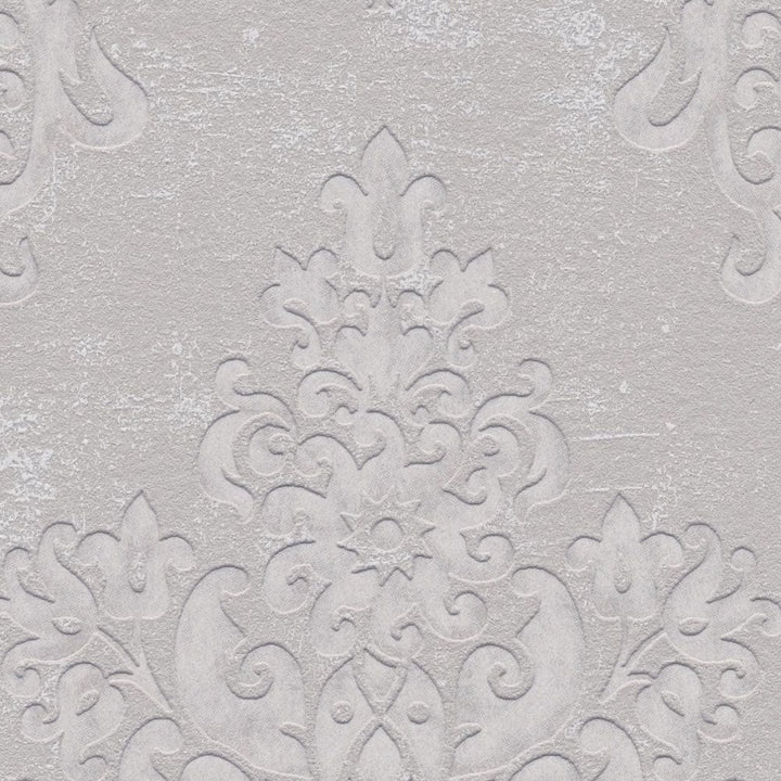 Flizelīna tapetes baroka stilā taupe/pelēkā krāsā ar mirdzuma efektu – Mūsdienīga elegance | 1410530 AS Creation