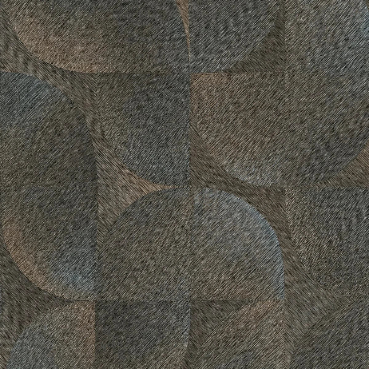 Flizelīna tapetes ar grafisku ornamentu brūnā krāsā – elegants un klasisks sienu risinājums Erismann