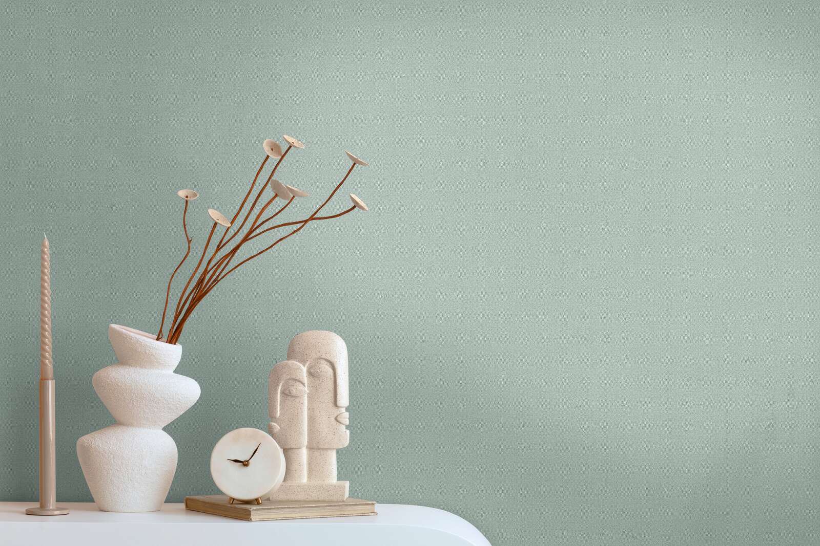 Flizelīna tapetes ar tekstila faktūru zaļā krāsā – Svaigs akcents modernam interjeram | 1306425 AS Creation