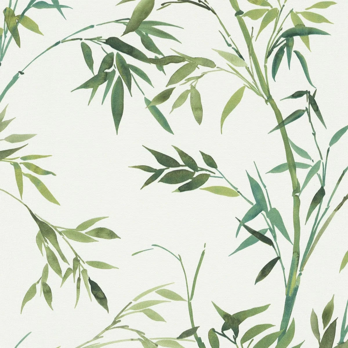 Flizelīna tapetes ar zaļām tropiskām lapām uz balta fona – svaigs interjera akcents Erismann