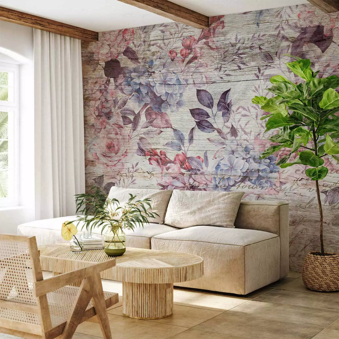 Fototapeet - Ilus kompositsioon lilledega vintage stiilis, 138453