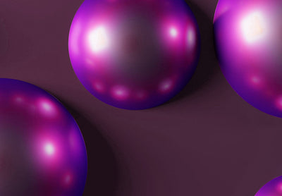 Fototapetes 3D - Apaļi objekti violetos toņos, 135457 G-ART