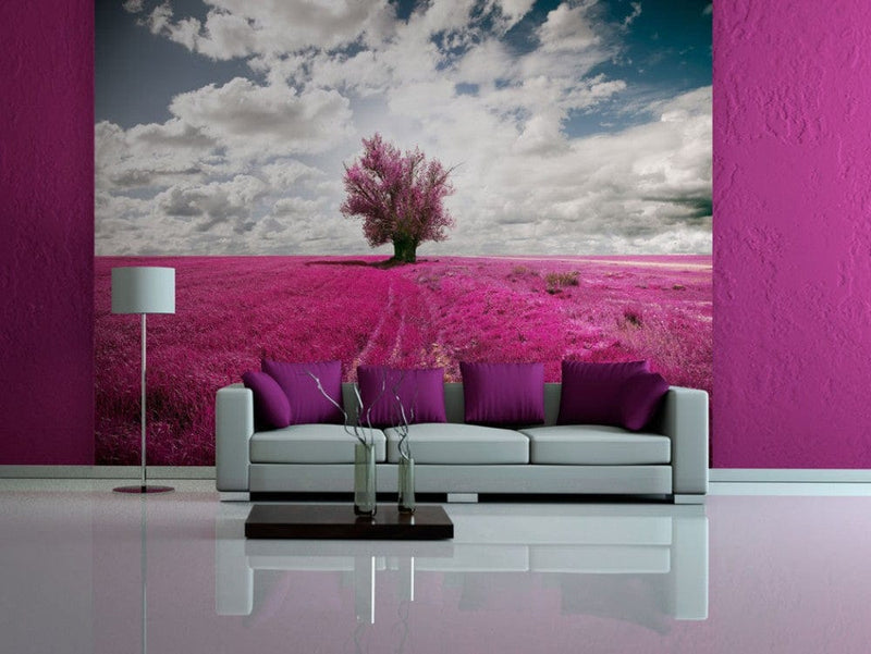 Fototapetes 60013 Pļava rozā krāsā G-ART