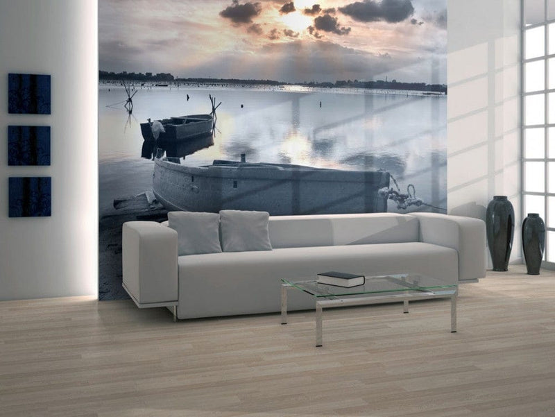 Wall Murals 60254 Boats in small harbour G-ART
