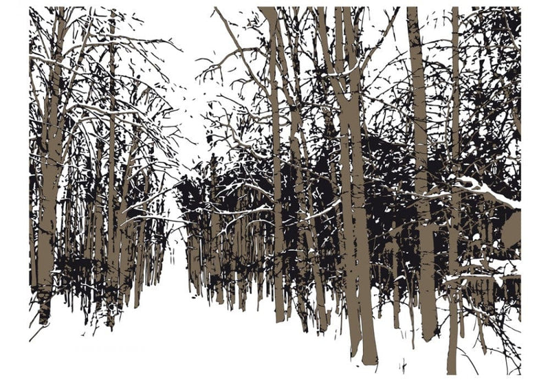 Fototapetai 60266 Stilizuoti medžiai žiemą G-ART