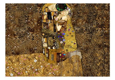 Fototapetes 64508 Klimta iedvesma: zelta skūpsts G-ART