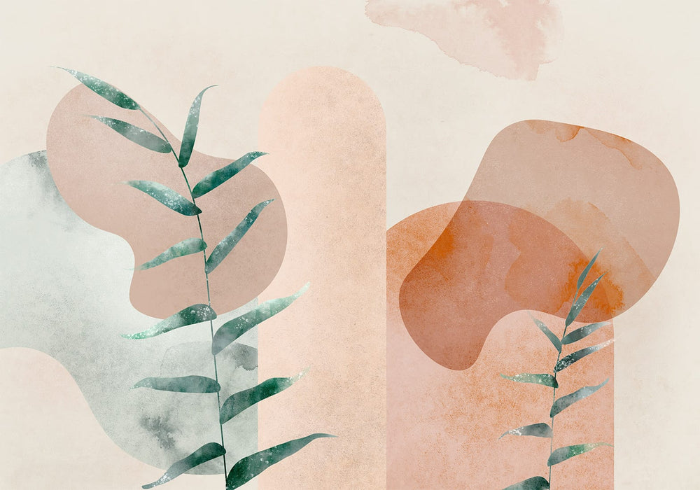 Fototapetai – Botaninė abstrakcija – Modernus sienų dekoras, Tapetenshop Tapetenshop.lv