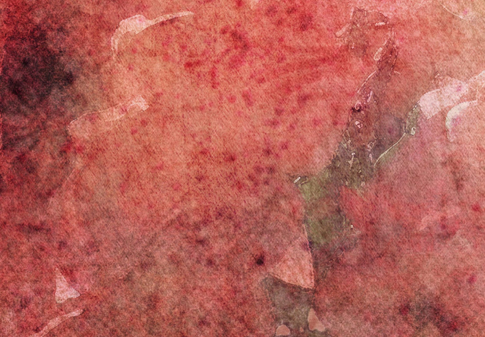 Fototapetes - Abstrakcija ar ziedu motīvu sarkanā krāsā - 138446 G-ART