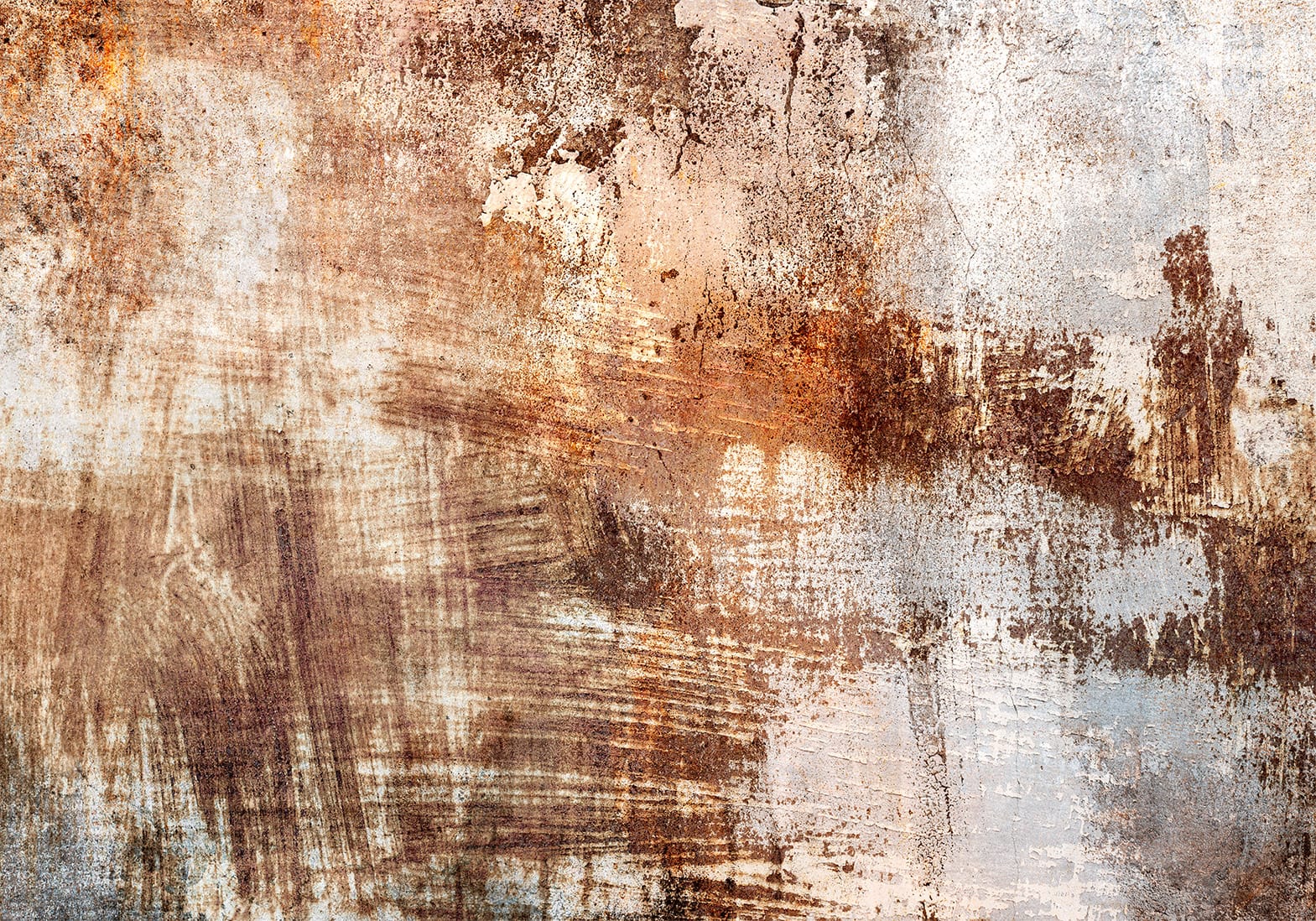 Wall murals - Abstraction | Contrast of rust and concrete, 144054, brown Tapetenshop.lv
