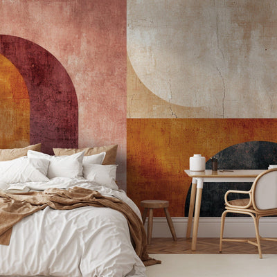 Wall Murals - Abstraction in terracotta, 159452 G-ART