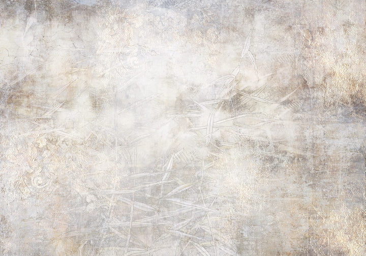 Wall mural with a vintage-style textured background in shades of gray and beige Tapetenshop.lv