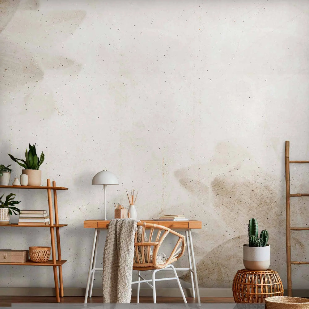 Минималистичные фотообои с двумя большими цветами лотоса Tapetenshop.lv