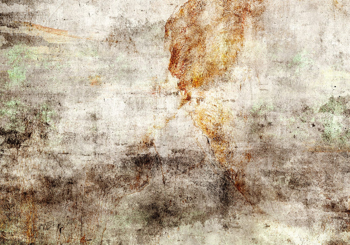 Фотообои в индустриальном стиле с текстурой состаренного бетона, бежево-золотые Tapetenshop.lv