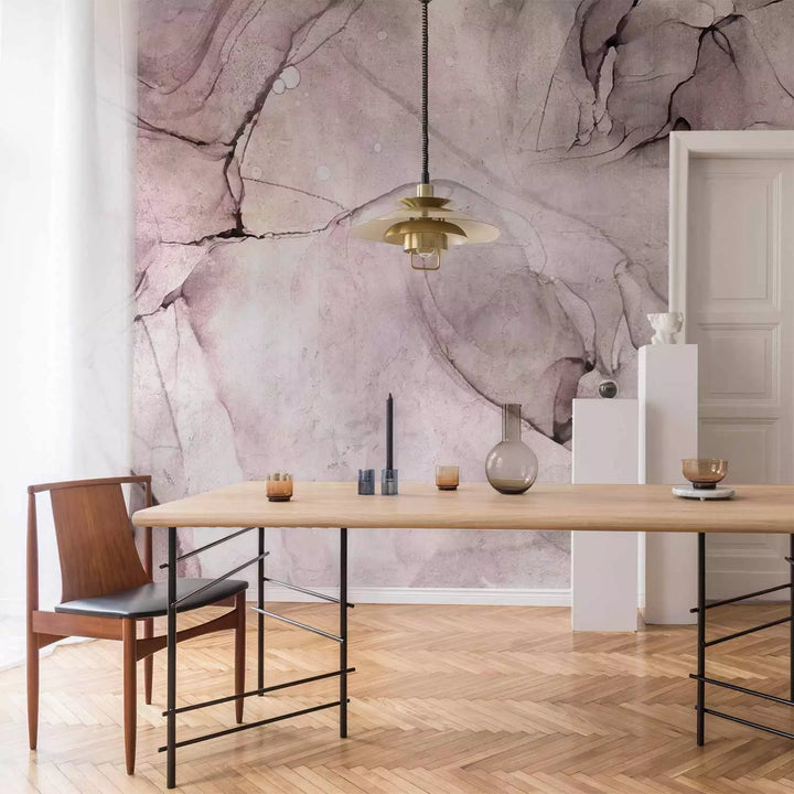 Fototapetes - Akvareļu abstrakts fons ar marmora tekstūru, rozā G-ART