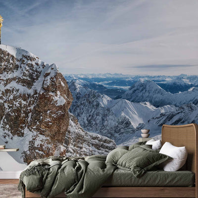 Fototapetes ar ziemas kalniem - Alpi - Zugspitze, 64536  G-ART