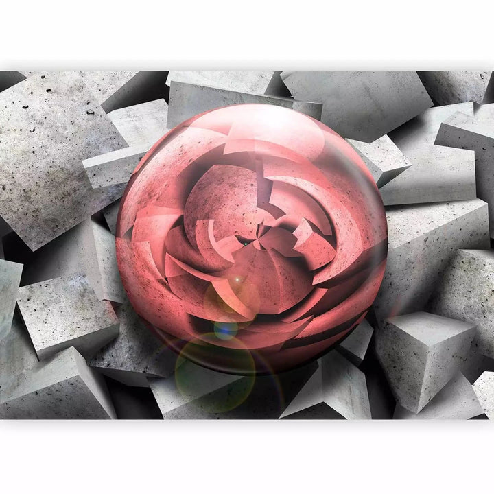 Fototapetes ar 3D rakstu - Abstraktā roze, 60968 Tapetenshop.lv
