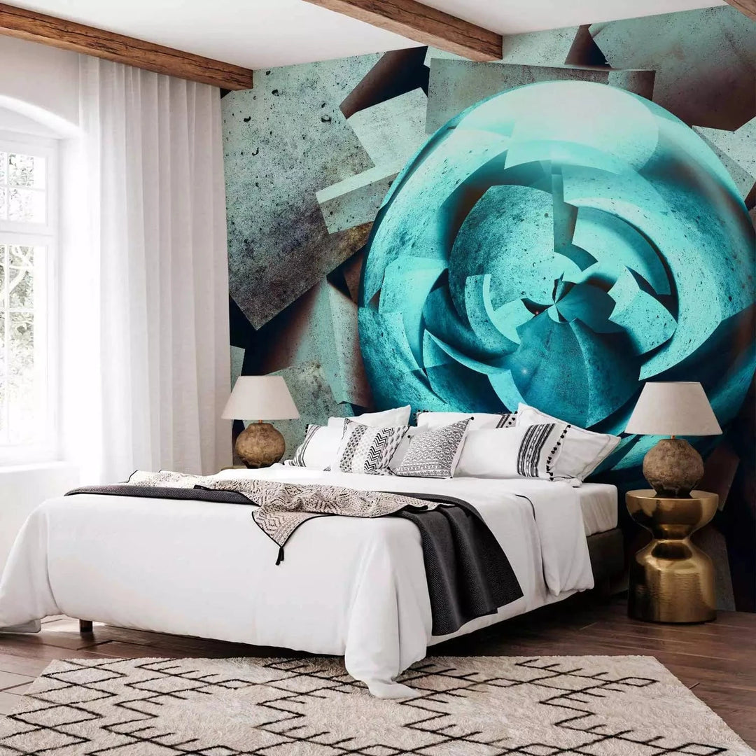 Fototapetes ar 3D rakstu - Zils spīdums, 96816 Tapetenshop.lv