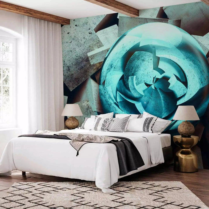 Fototapetes ar 3D rakstu - Zils spīdums, 96816 Tapetenshop.lv