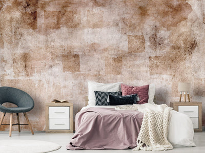 Wall Murals with abstraction in dark beige, 142690 G-ART