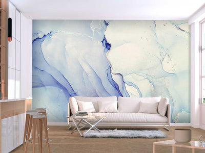 Wall Murals with abstraction in blue tones, 151519 G-ART
