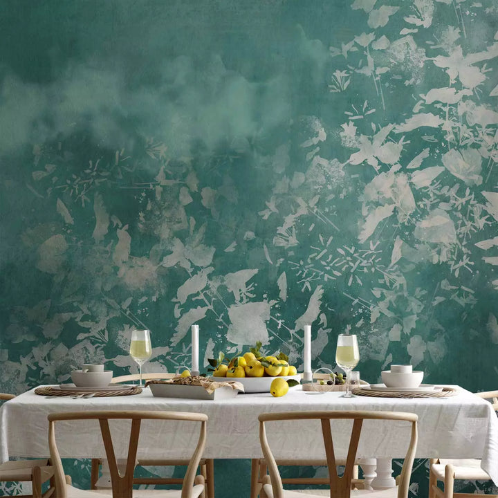 Fototapetes ar abstrakta dabas rakstu - Tirkīza dārzs - 135487 G-ART