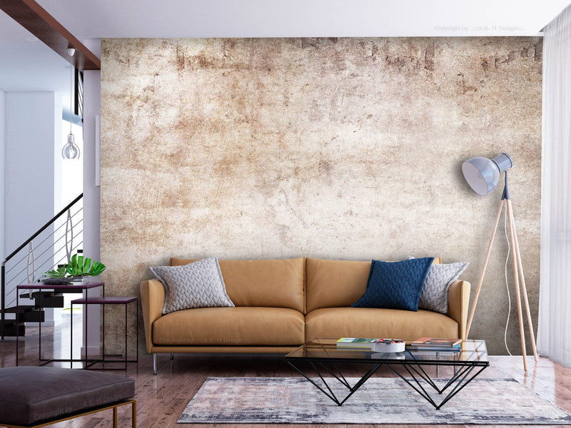 Wall Murals with abstract background in beige - Gentle touch, 143169 G-ART