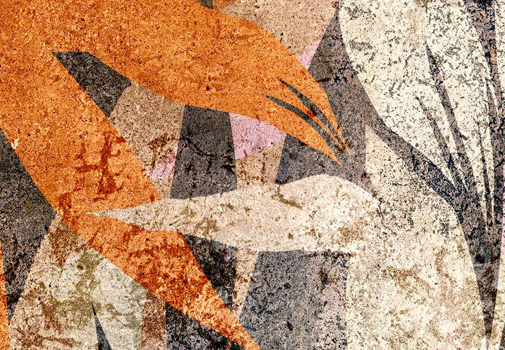 Fototapetes ar abstrakta lapām - Izkliedētas krāsas - 135452 G-ART