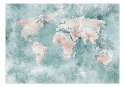 Фотообои с абстрактной картой мира - Изобразительная карта, 142734 G-ART