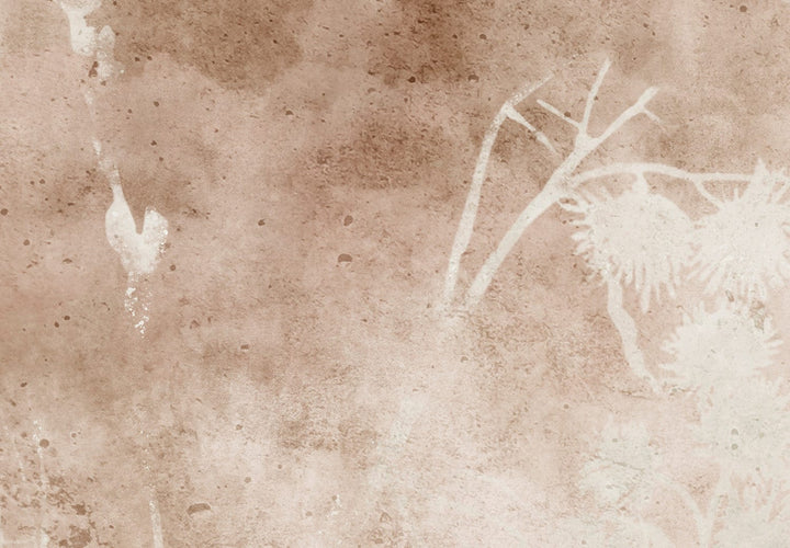 Fototapetes ar abstrakta rakstu brūnā krāsā, Vasaras pastaiga, 143755 G-ART