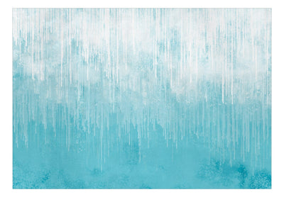 Wall Murals with abstract pattern in blue shades - Rain, 142633 G-ART