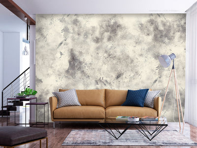 Wall Murals with abstract drawing - Time expression in grey, 142698 G-ART
