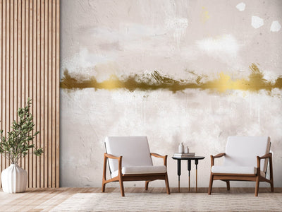 Wall Murals with abstract wintering - Golden Mirage, 143051 G-ART