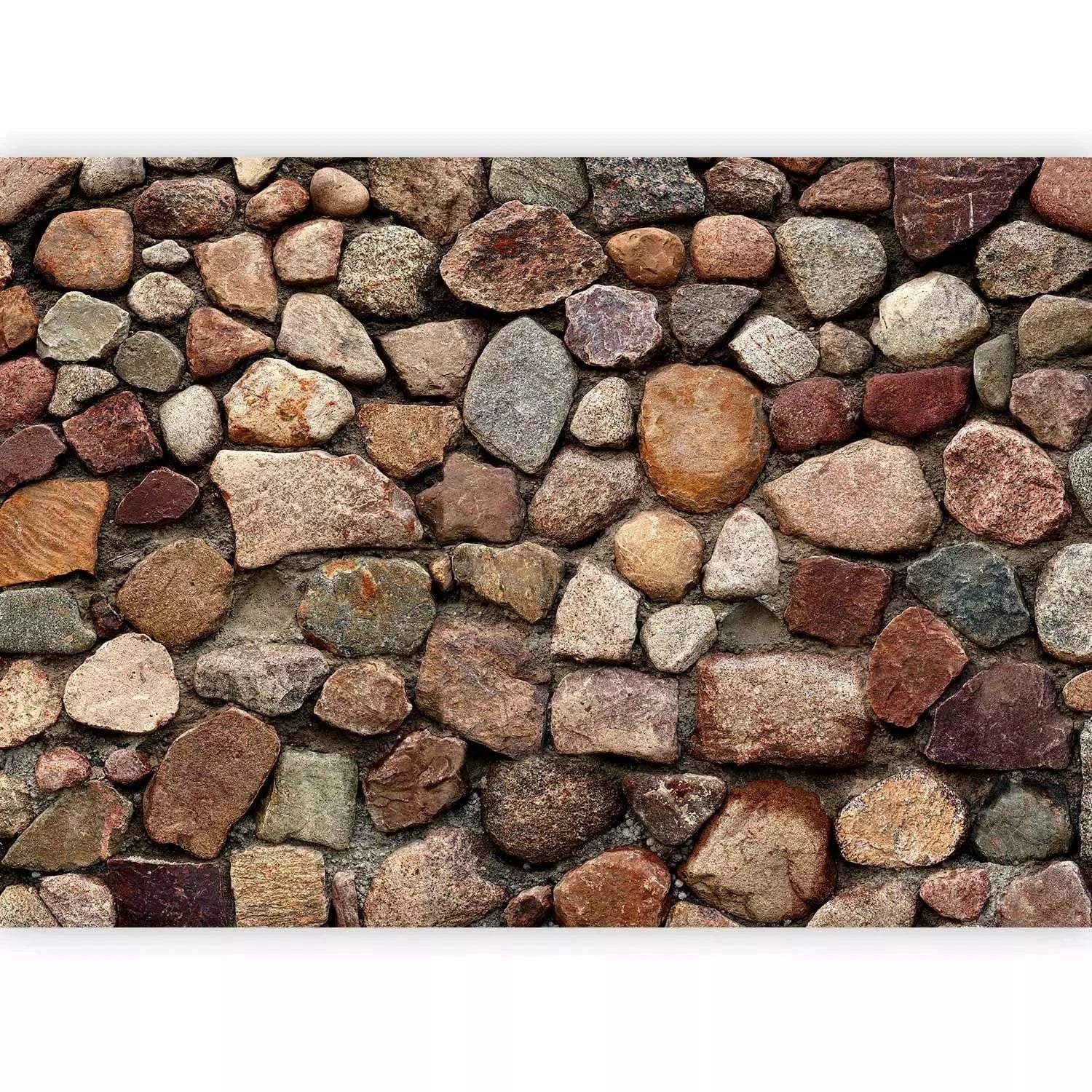 Fototapetes ar akmens imitāciju brūnos toņos G-ART