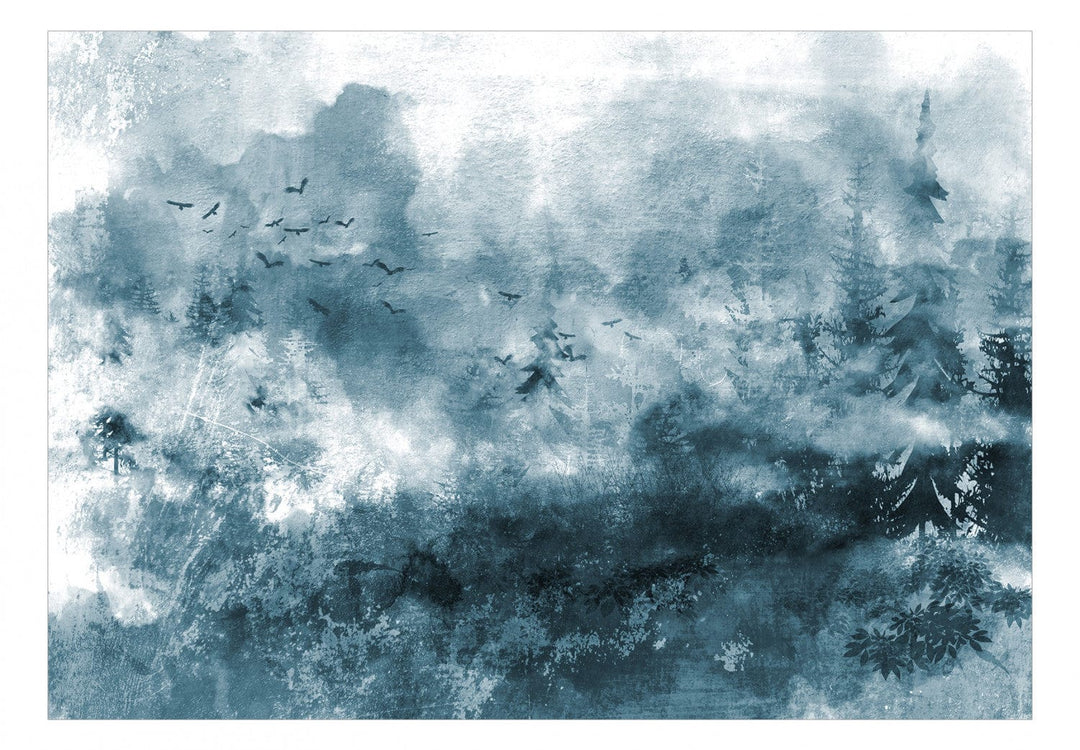 Fototapetes ar dabas motīvu - Ceļojums diviem, zilā - 143769 G-ART