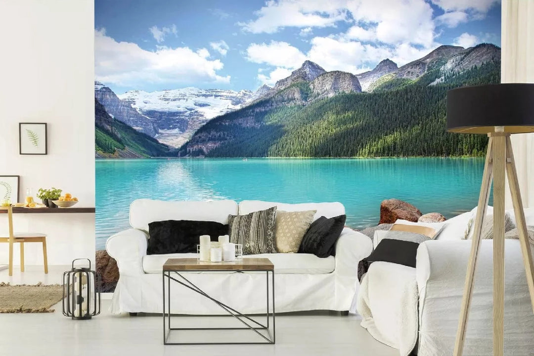 Fototapetes ar dabu - Banff nacionālā parka ezers, zilā, zaļā krāsā D-ART