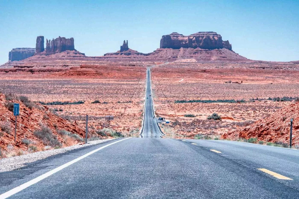 Fototapetes ar dabu - Ceļš Arizonā, zilā krāsā D-ART