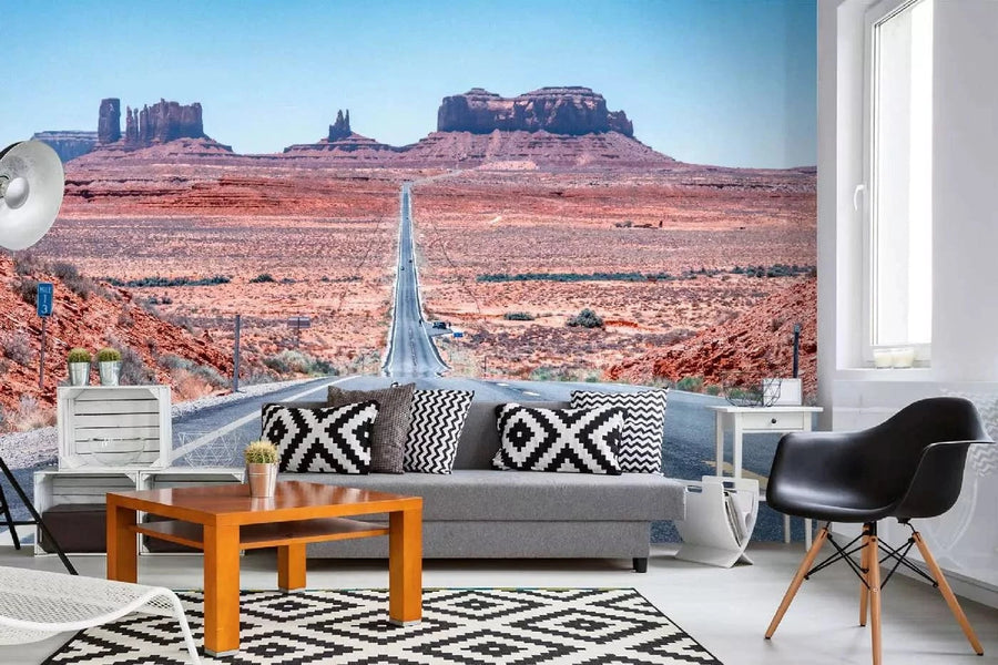 Fototapetes ar dabu - Ceļš Arizonā, zilā krāsā D-ART