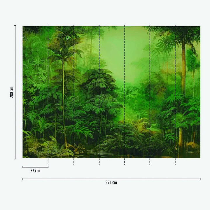 Fototapetes ar džungļiem, 371x280 cm, AS Creation, 397051 AS Creation