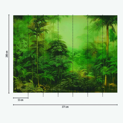 Wall Murals with jungle, 371x280 cm, 1407373 AS Creation