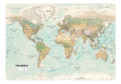 Fototapetes ar ģeopolitisku pasaules karti, 94305 G-ART
