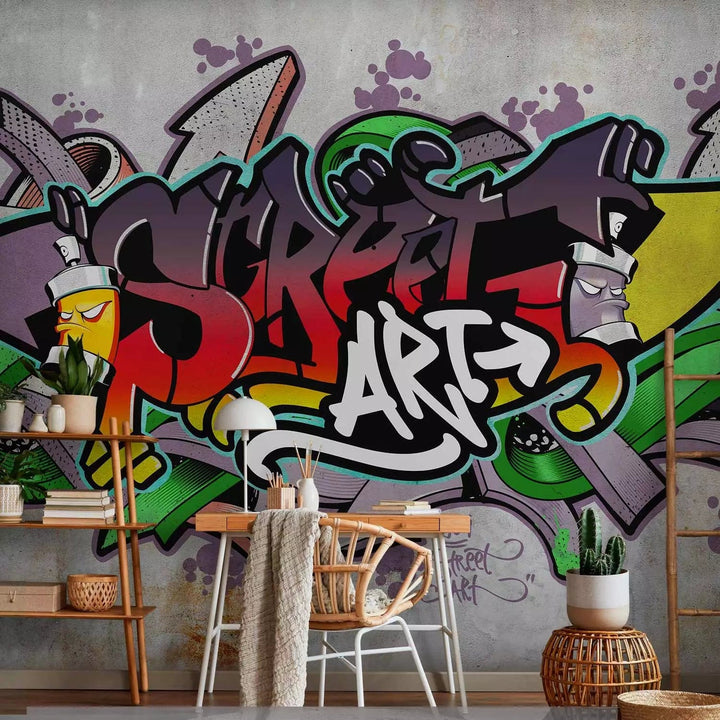 Fototapetes ar graffiti - Street art (Regeja krāsas) - 123963 G-ART