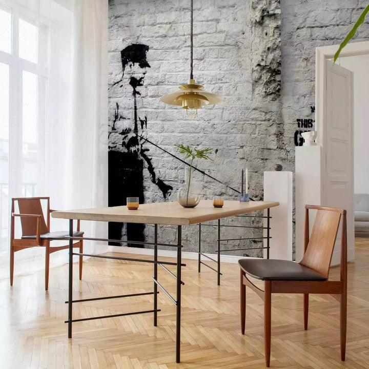 Fototapetes ar grafiti Banksy stilā - Graffiti laukums - 62288 G-ART