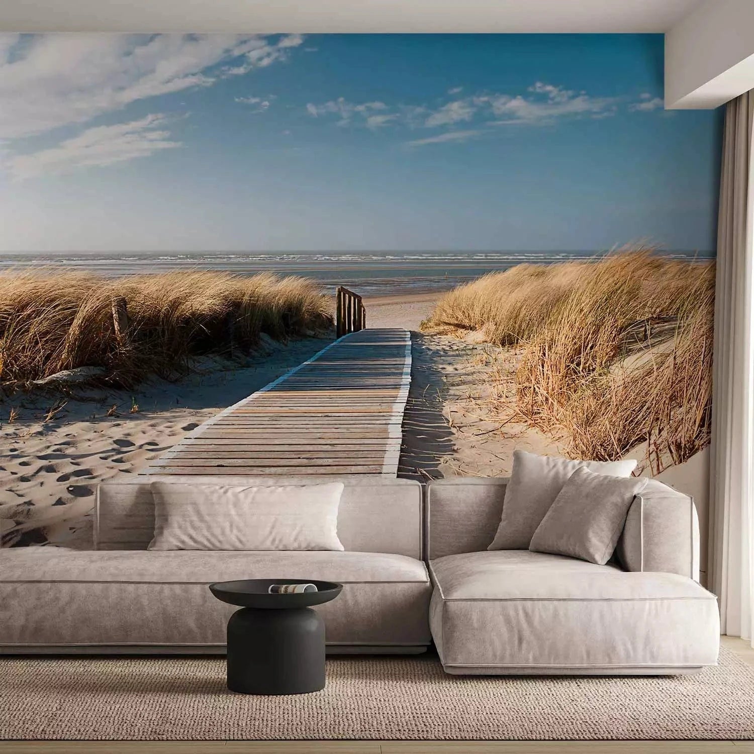 Fototapetes ar jūru - Ziemeļjūras pludmale - dabas skaistums G-ART