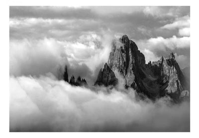 Fototapetes ar kalniem pelēkos toņos - Mākoņu noslēpums, 96989 G-ART
