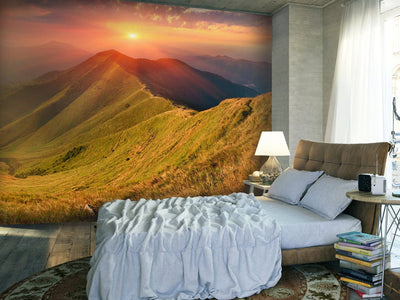 Valokuvatapetti vuorilla - Kaunis syysmaisema Karpaateilla, 60591 G-ART