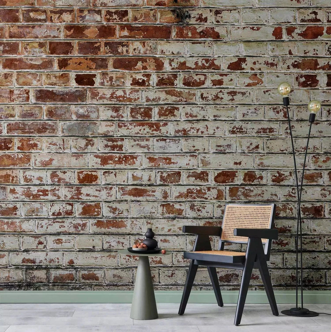 Fototapetes ar vecu ķieģeļu sienu - loft stilā G-ART