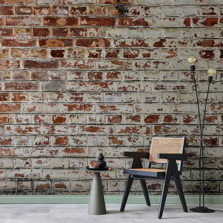 Fototapetes ar vecu ķieģeļu sienu - loft stilā G-ART